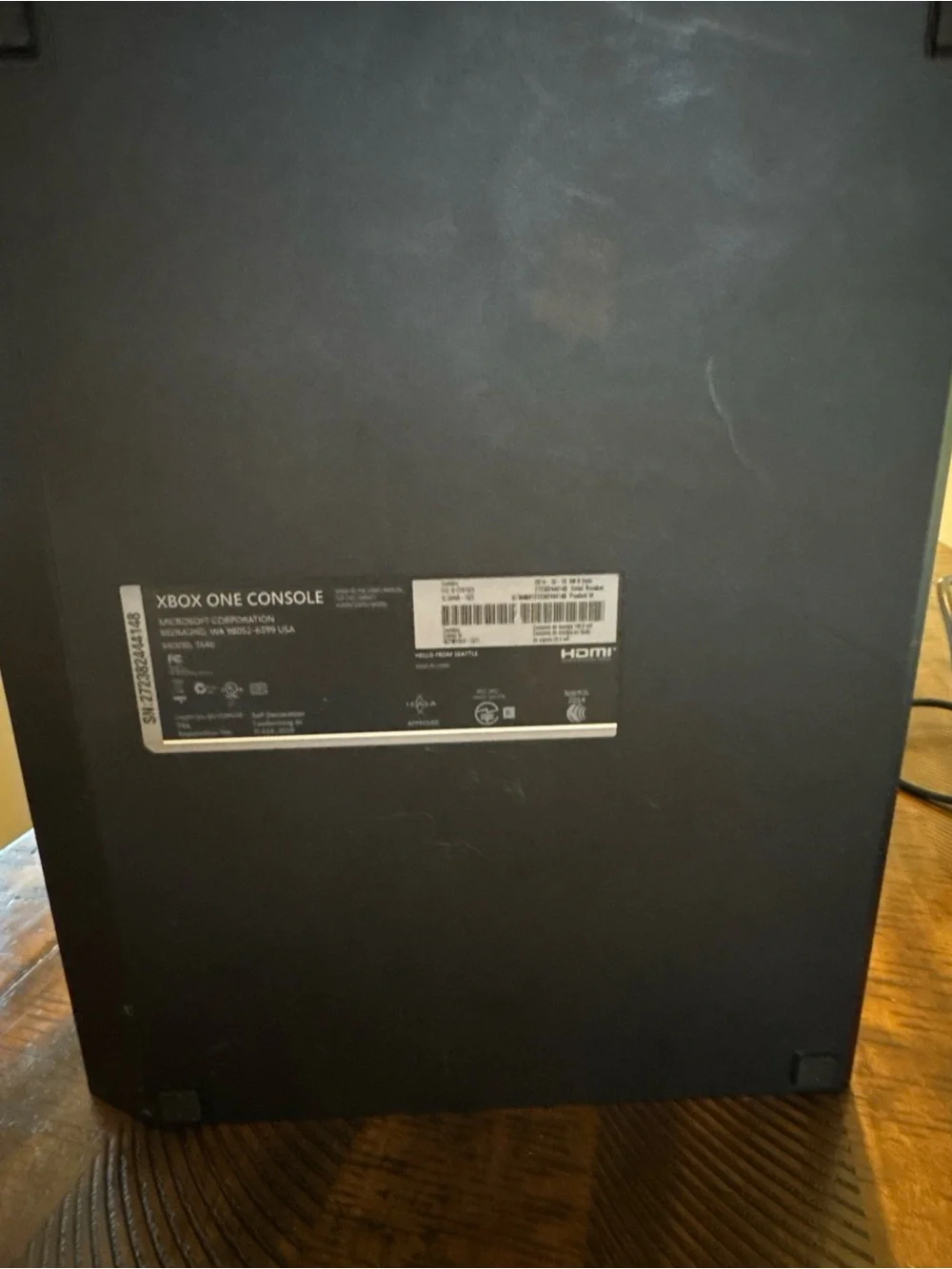 Microsoft Xbox One 500GB Model 1540 - Tested Console/Power Cord ONLY